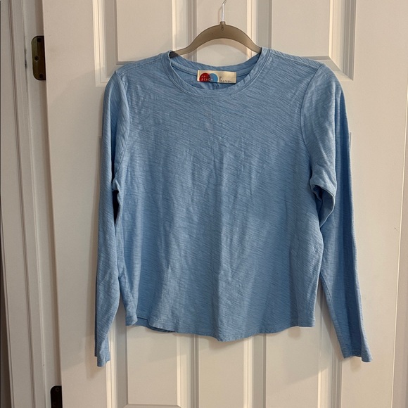 Free People Tops - Free People Light Blue Long Sleeve Top NWOT